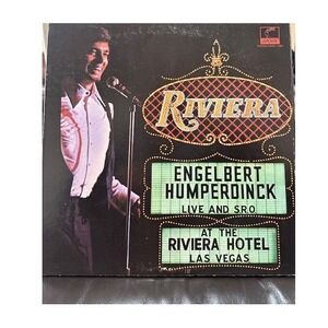 Engelbert Humperdinck Live at the Riviera Hotel Las Vegas Vinyl LP Parrot 1971‎